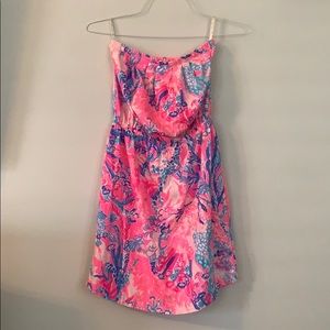 Lilly Pulitzer strapless dress